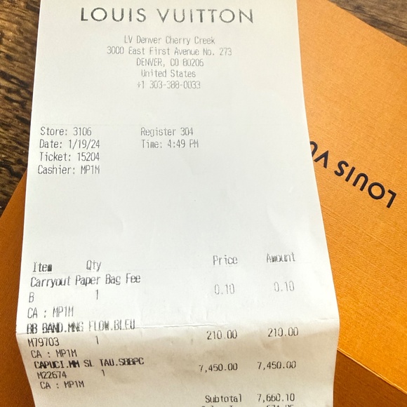 NWT Louis Vuitton Capucines MM Top Handle Bag Two-Tone Blue Leather - Picture 10 of 13